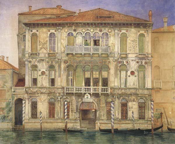 John wharlton bunney Palazzo Manzoni,on the Gradn Canal,Venice (mk46) oil painting picture